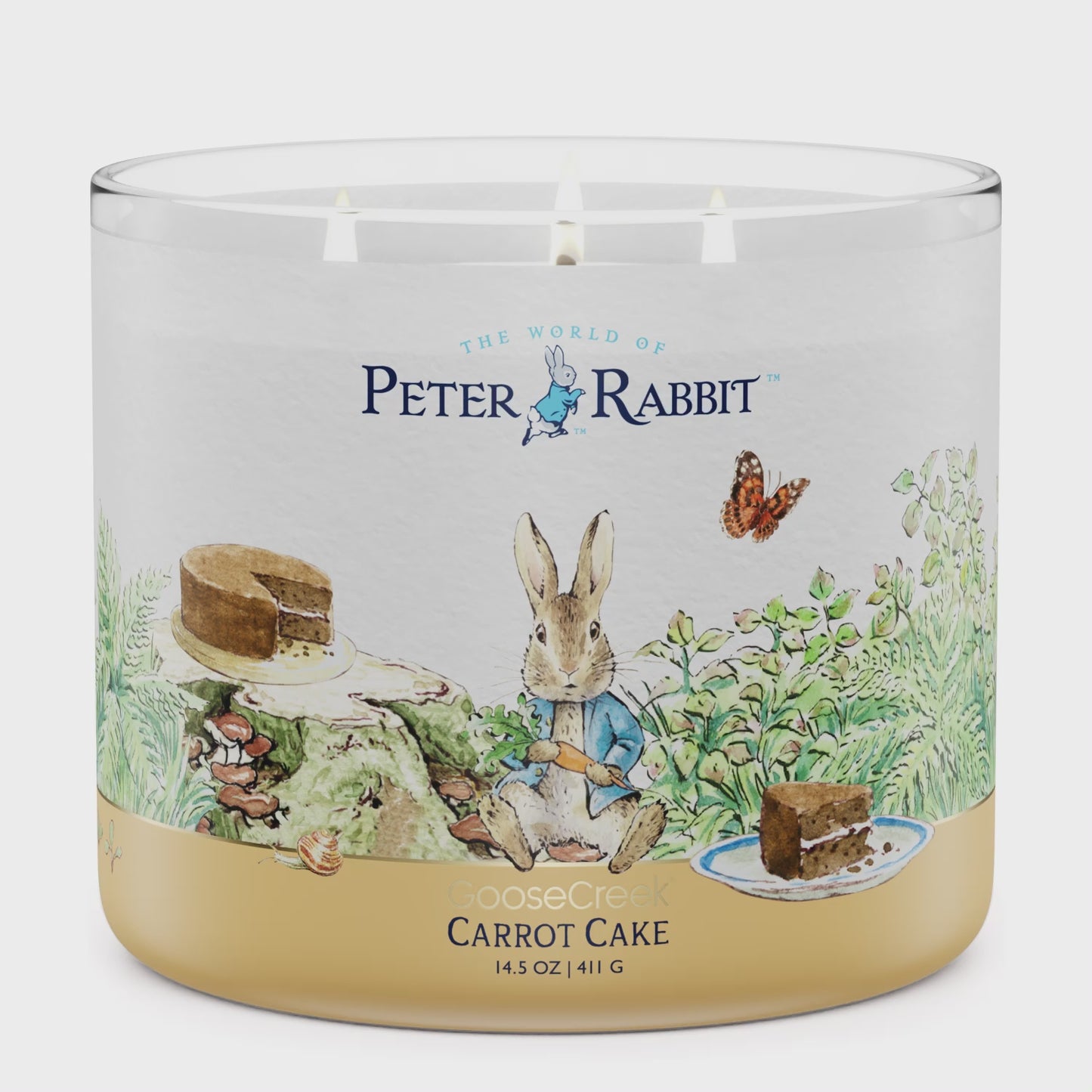 Load and play video in Gallery viewer, Peter Rabbit - Carrot Cake Large 3-Wick Candle
