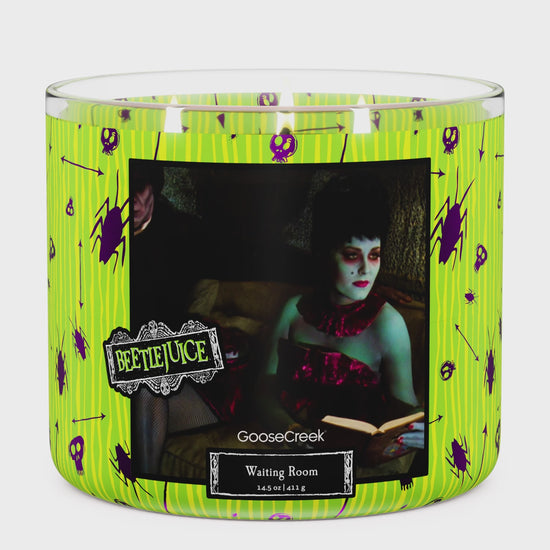 Load and play video in Gallery viewer, Beetlejuice- Waiting Room 3-Wick Candle
