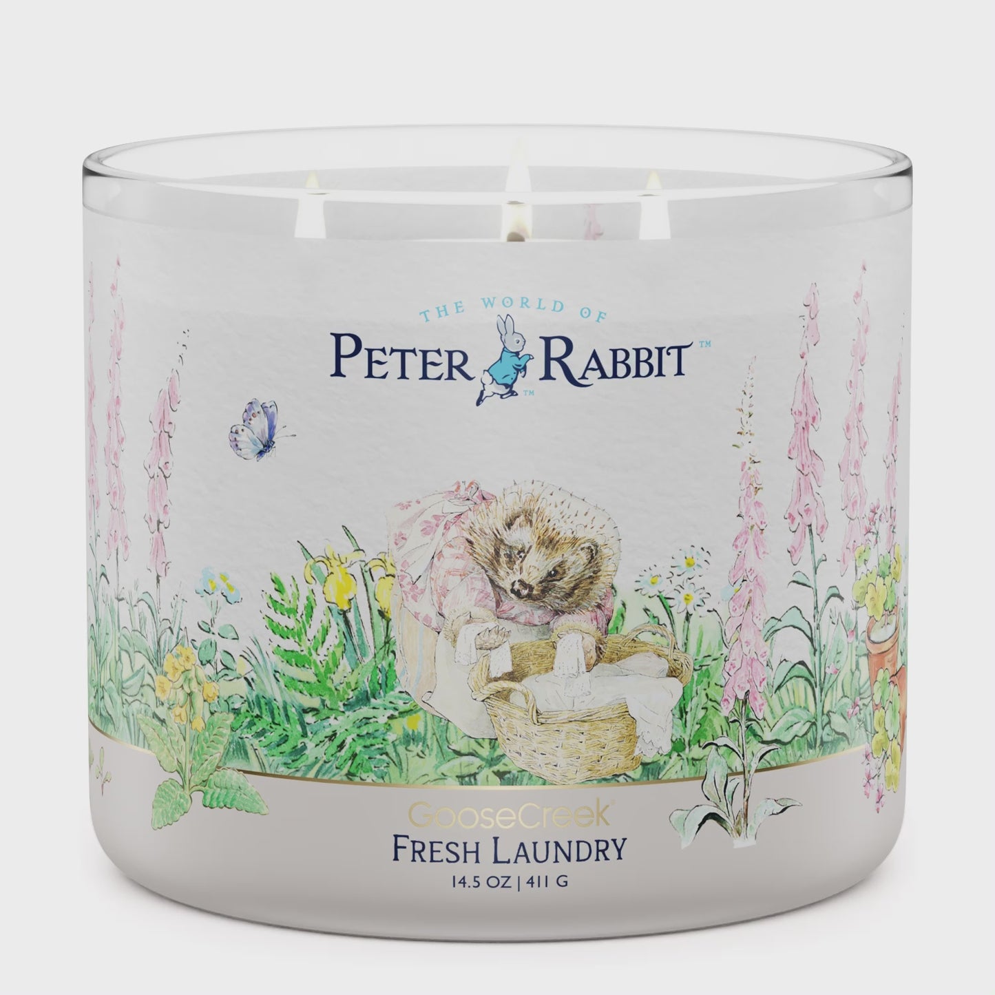 Load and play video in Gallery viewer, Peter Rabbit - Fresh Laundry Large 3-Wick Candle
