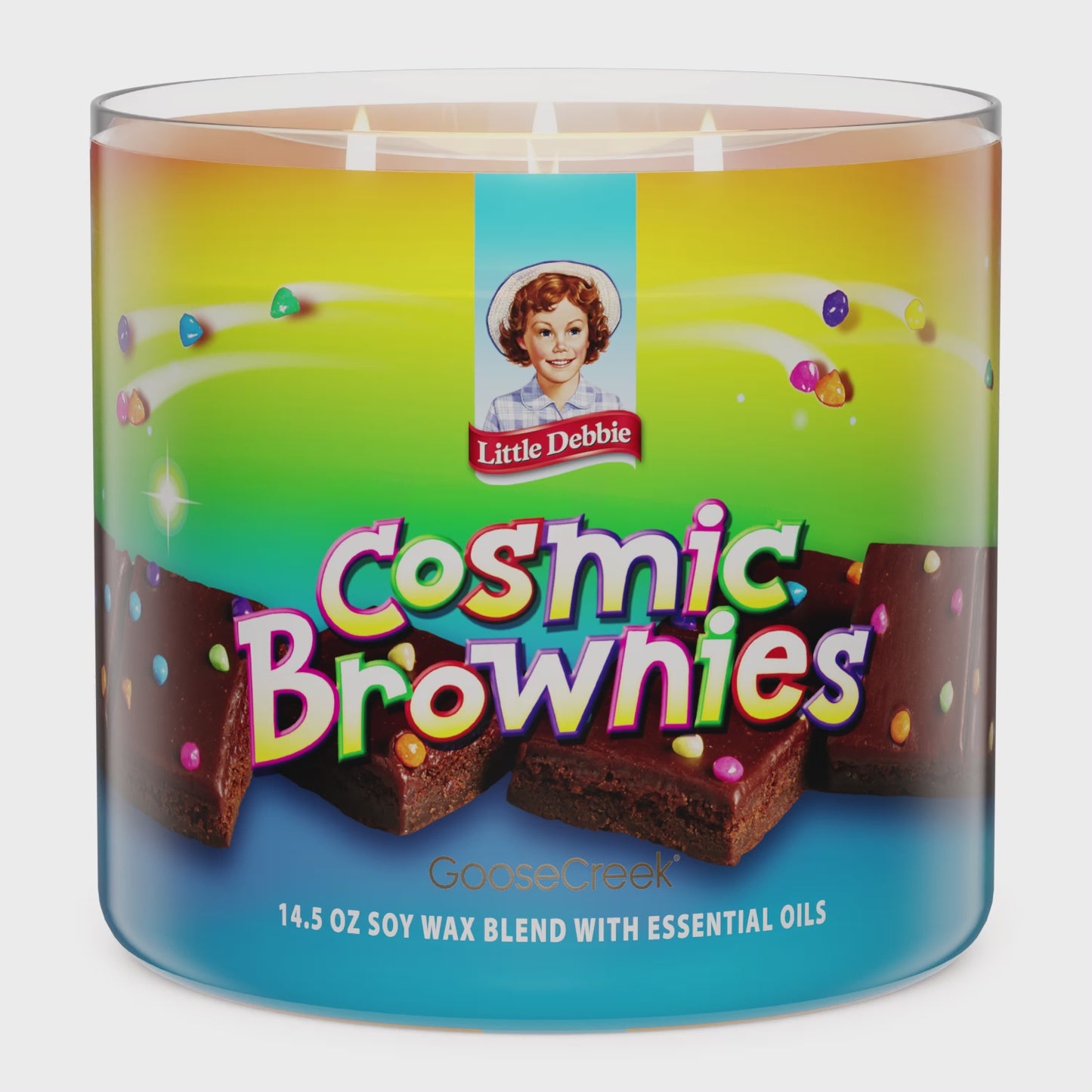 Load and play video in Gallery viewer, Cosmic Brownies Little Debbie ™ 3-Wick Candle
