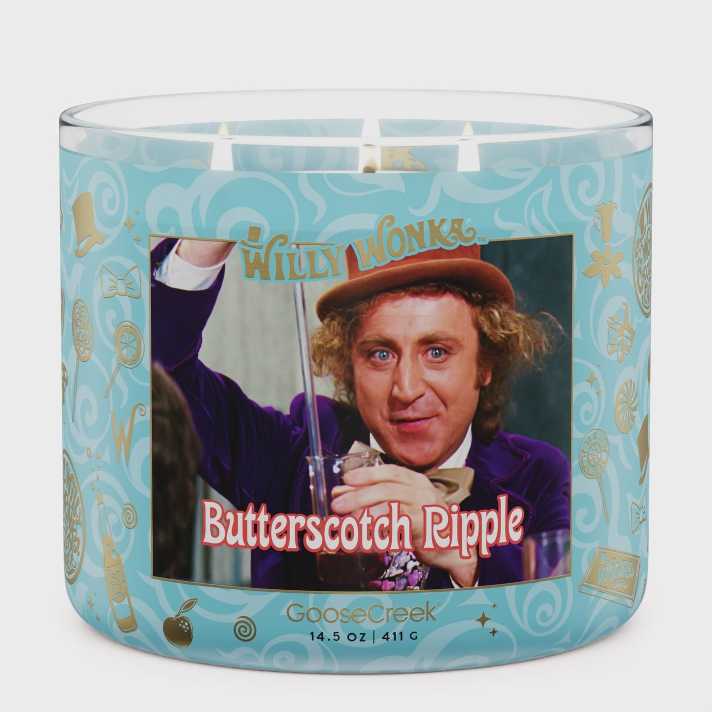 Load and play video in Gallery viewer, Butterscotch Ripple 3-Wick Wonka Candle
