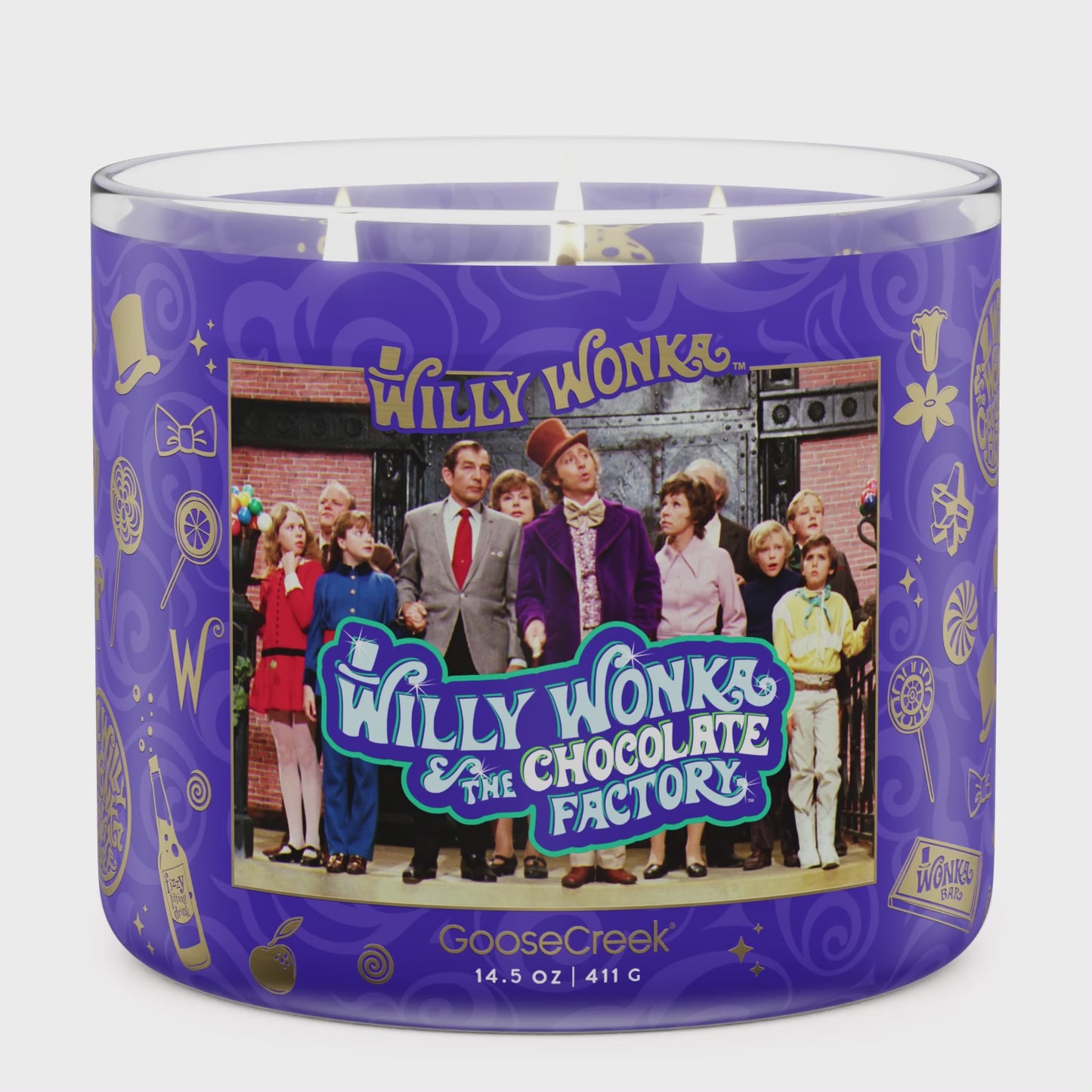 Load and play video in Gallery viewer, The Chocolate Factory 3-Wick Wonka Candle
