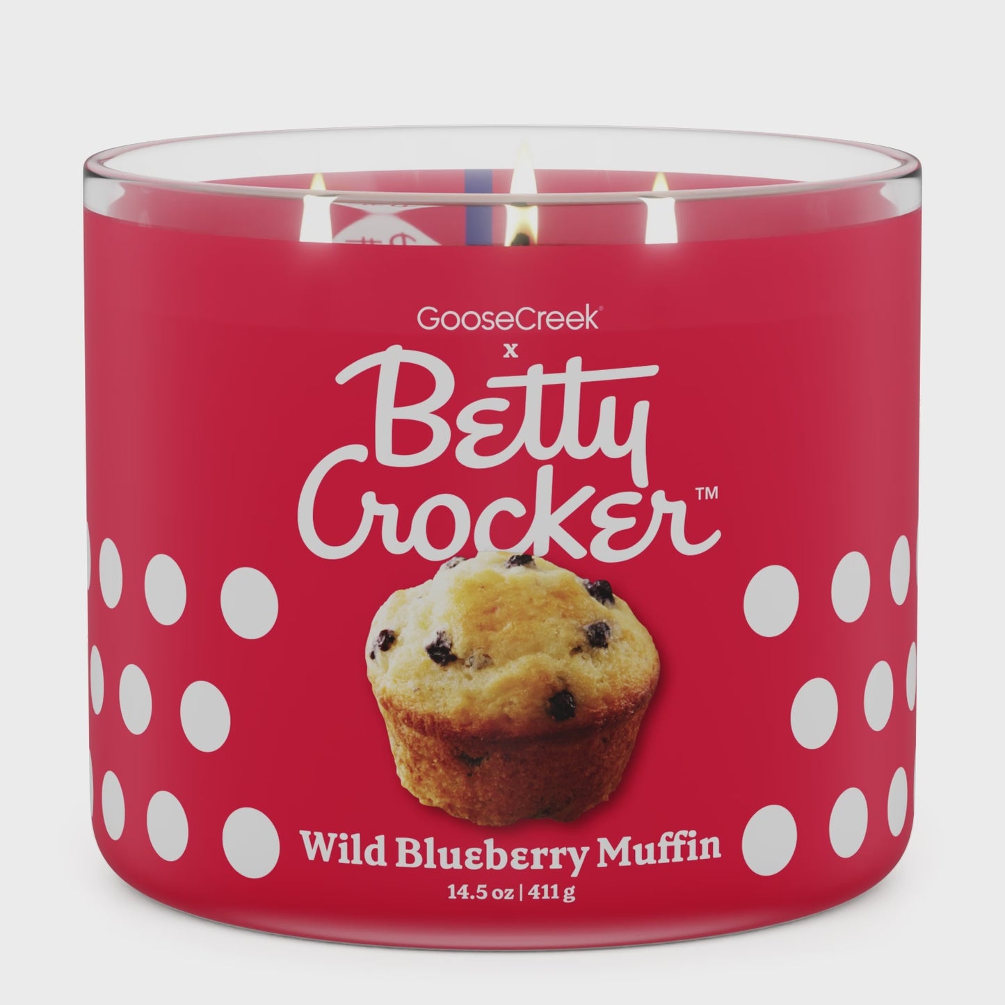 Load and play video in Gallery viewer, Betty Crocker - Wild Blueberry Muffin - Large Three Wick Candle
