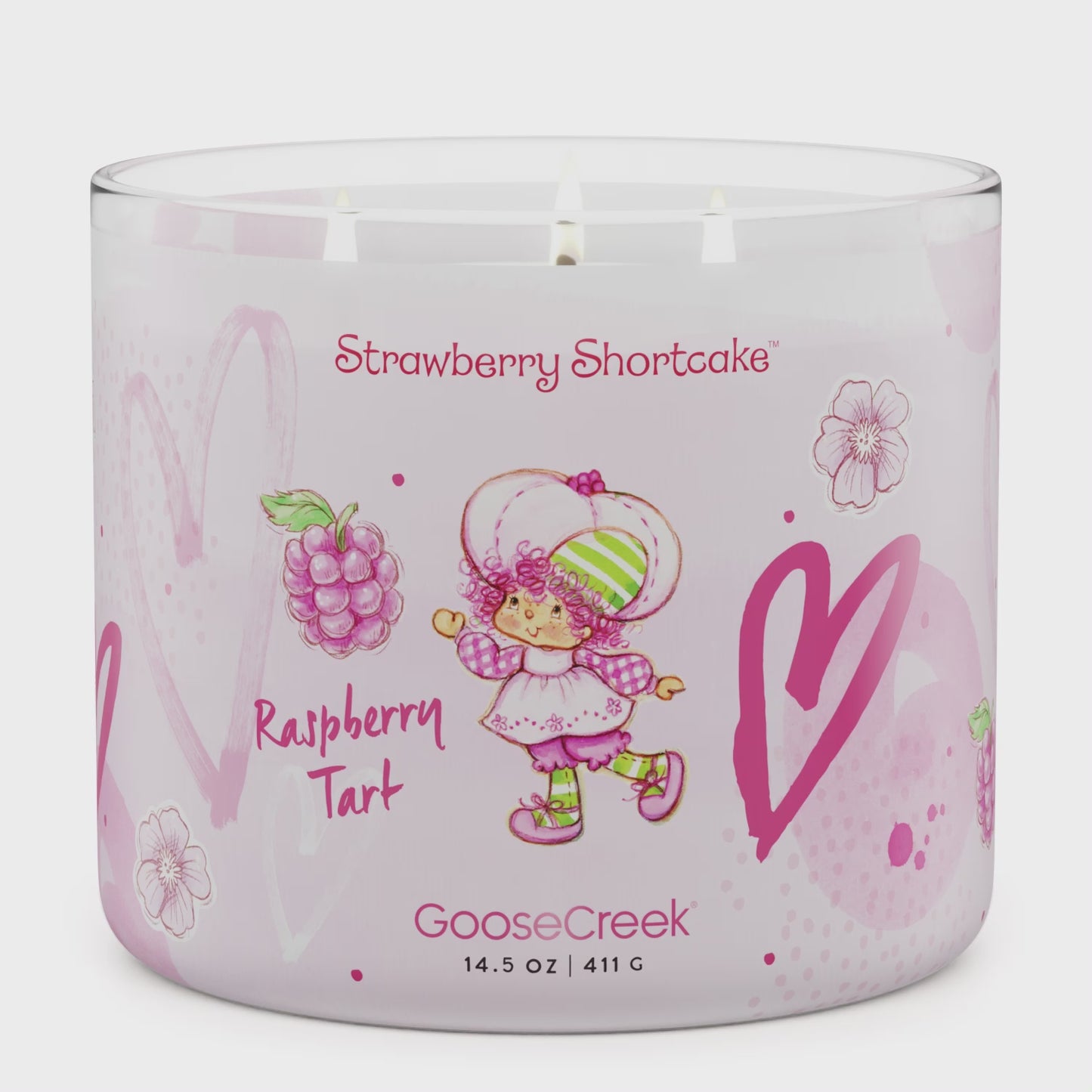 Load and play video in Gallery viewer, Raspberry Tart 3-Wick Strawberry Shortcake Candle
