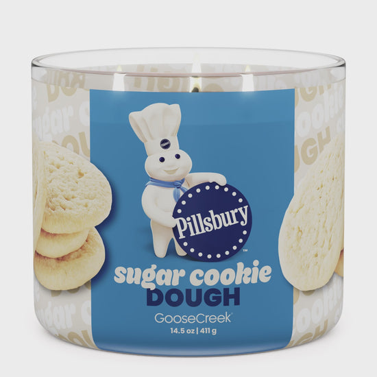 Load and play video in Gallery viewer, Sugar Cookie Dough Large 3-Wick Pillsbury Candle
